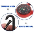 thumbnail image 3 of 12pcs Portable Compass Pocket Compass Carabiner Compass Colored Climbing Compass Small Compass, 3 of 5