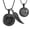 Black, variant on 2 Pack Personalized Urn Necklaces for Ashes Dog Claw Pendant Stainless Steel Waterproof Keepsake Cremation Jewelry