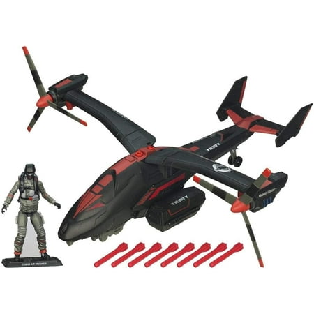 GI Joe Black Dragon VTOL With Cobra Air Trooper