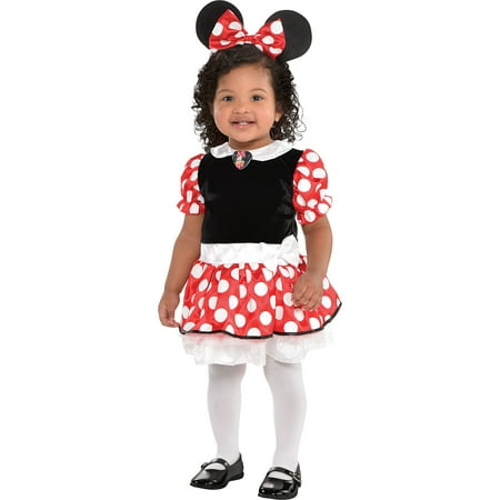 Suit Yourself Red Minnie Mouse Halloween Costume for Babies, Includes Accessories