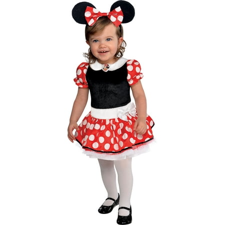 Suit Yourself Red Minnie Mouse Halloween Costume for Babies, Includes Accessories