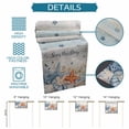thumbnail image 6 of Navy Blue Beige Starfish Table Runner 70 Inches, Coastal Nautical Summer Coral Shell Bed Runner Dresser Scarves Tabletop for Indoor Outdoor Parties/Ceremony/Banquet, 13" x 70", 6 of 9