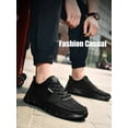 thumbnail image 6 of Gomelly Mens Sneakers Lace Up Trainers Mesh Athletic Shoes Lightweight Running Shoe Walking Jogger Black 6.5, 6 of 9