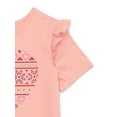 thumbnail image 3 of 365 Kids From Garanimals Girls Ruffle Tee with Short Sleeves, Sizes 4-10, 3 of 3