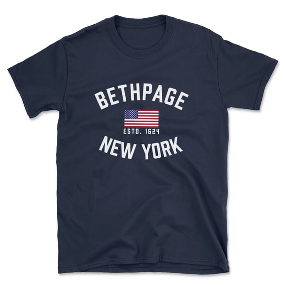 Bethpage New York Patriot Men's Cotton T-Shirt