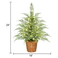 thumbnail image 5 of 24" Pre-Lit Green Cypress Artificial Christmas Tree with 30 Warm White Twinkle LED Lights, by My Texas House, 5 of 6
