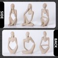 thumbnail image 3 of Escultura BMLCGJ Thinker Statue, piedra arenisca de resina dorada, 12 cm, 3 of 7