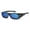 Blue lens w black frame, variant on Polarized Anti Glare Square Lens Cover Fit Over Glasses Sunglasses