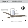 thumbnail image 6 of Matthews Fans - Irene-3H 3-Blade 42 Inch Flush Mount Ceiling Fan In Contemporary, 6 of 6