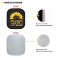 thumbnail image 4 of KUIFORTI Sunflower Windshield Sun Shade for Car, SUV, Trucks, 2 Piece Foldable Car Sun Shade, Sunflower Car Accessories for Women, She's Sunshine Mixed with a Little Hurricane, 4 of 5