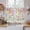 Spring Colorful Eggs, variant on Happy Easter Kitchen Curtain for Berdoom Living Room Cafe 54 Inch Length, Spring Colorful Eggs Butterfly Teal Wood Grain Tiers Curtains Light Filtering Drapes Window Treatment 2 Panels 52"Wx54"L