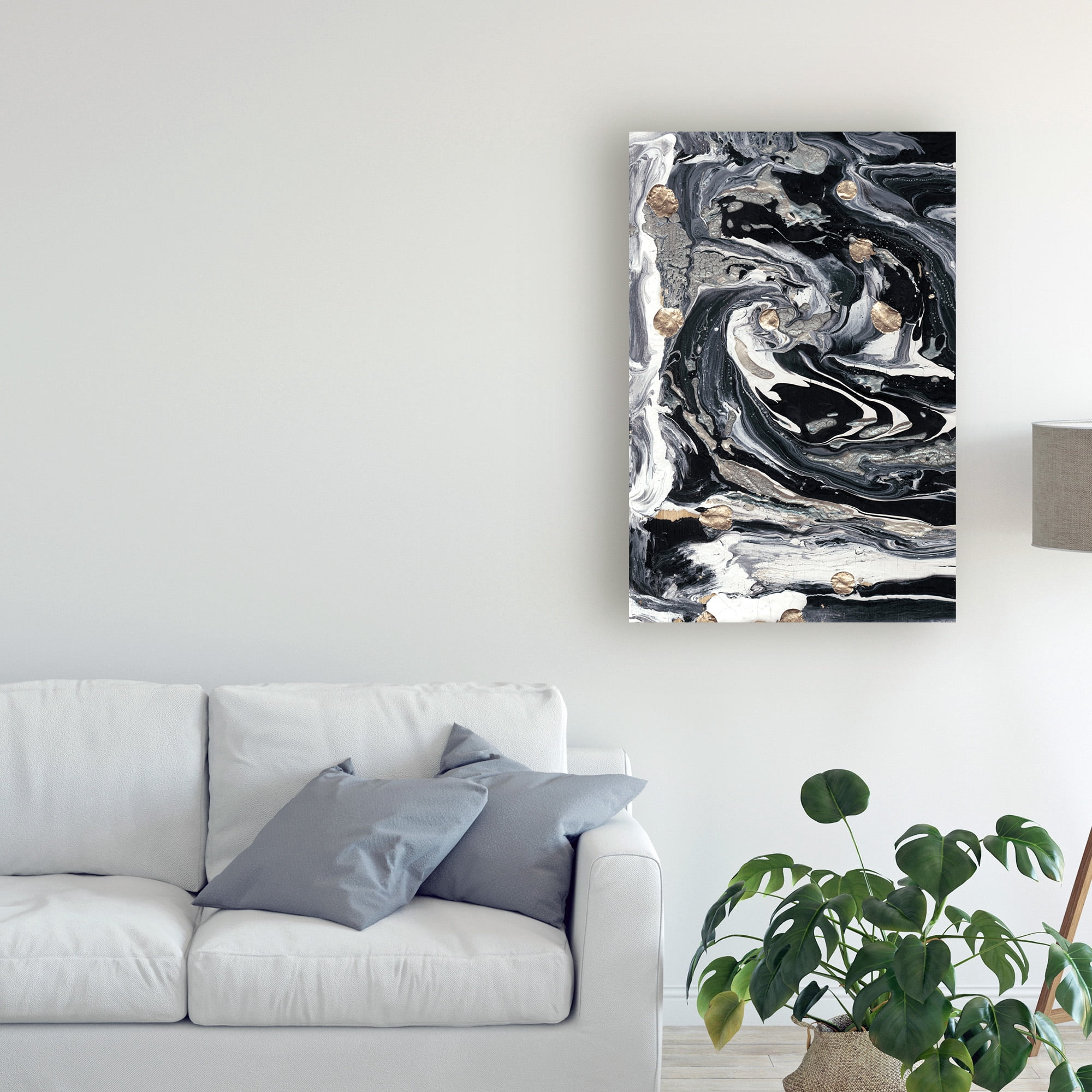 Trademark Fine Art 'Ebony And Ivory I' Canvas Art by Alicia Ludwig