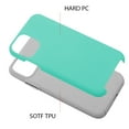 thumbnail image 6 of Xpm Case for Apple iPhone 13 Pro Max (6.7") Slim Hybrid Impact Anti-Slip Textured Armor Shockproof Dual Layer Soft TPU & Hard PC Rugged Bumper Cover - Teal Mint, 6 of 7