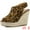 Leopard, variant on DARING DIVA Slingback Platform Wedges Heel Espadrille Wedge Sandals Olive Green 9
