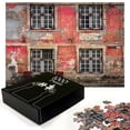 thumbnail image 3 of Ambesonne Urban Jigsaw Puzzle, Medieval European Nordic, Heirloom-Quality Fun Activity for Family Durable Cardboard, 1000 pcs, Pale Orange Burgundy, 3 of 6