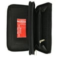 thumbnail image 2 of Ladies Checkbook Organizer Genuine Leather Zip Around Clutch Wallet 4575 CF, 2 of 7