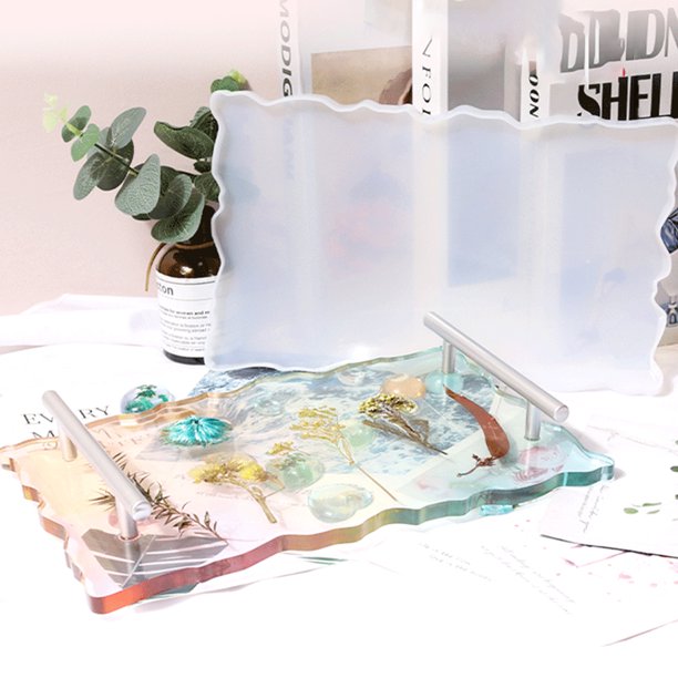 Bcloud Serving Tray Mold DIY Smooth Surface Silicone Practical Object Resin Epoxy Mold for Craft