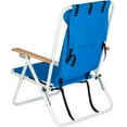 thumbnail image 2 of OEOEOS Portable Adjustable Beach Chair with Cup Holder, 2 of 7