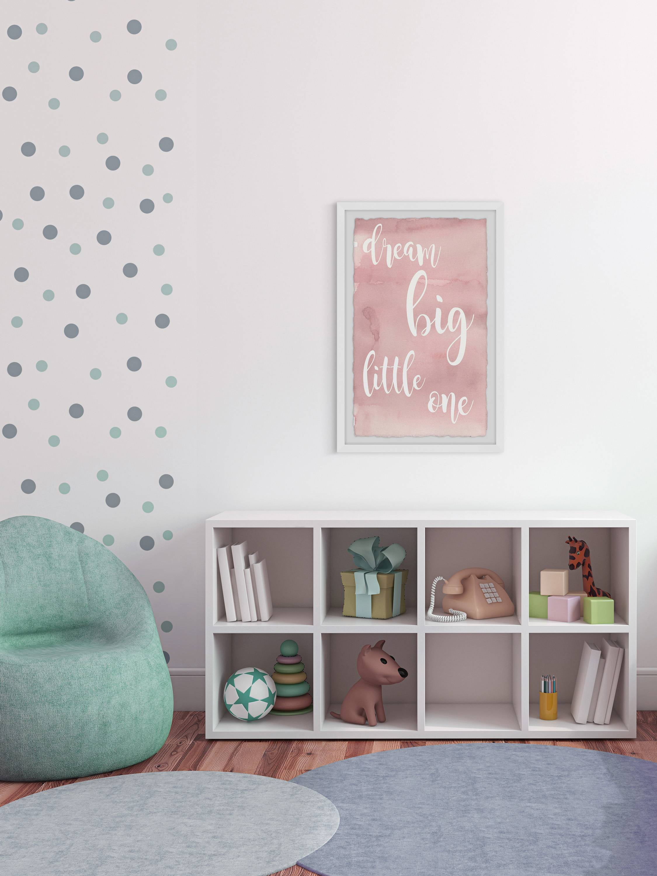 Marmont Hill Pink Dream Big Little One Framed Wall Art
