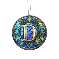 KCEHTA Letter Christmas Ornaments, Christmas Initial Ornaments, Letter Ornaments for Christmas Tree Personalized DIY 26 Letters Christmas Tree Decoration Pendant Christmas Gifts