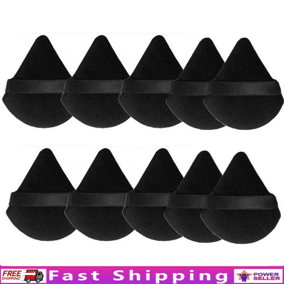 10Pcs Triangle Powder Puffs Soft Makeup Sponge Portable Velvet Makeup Tool New
