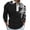 A-Black480, variant on Mens Polo Shirts Central Vertical Color Block Panels Shirts Half Zip Neck Side Pocket Relaxed Fit Tops