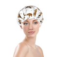 thumbnail image 3 of Kdxio German Shepherd Dog Print Shower Cap for Women,Elastic and Reusable,Double Waterproof Layers Bathing Hat, 3 of 9