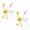 2 white 2 yellow, variant on Yammee Family Camping Night Light Creative Adorable Chick Shaped Soft Light Home Daily