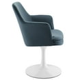 thumbnail image 5 of Side Dining Chair Armchair, Blue, Velvet, Metal, Bar Pub Cafe Bistro Dining Kitchen Hospitality Restaurant, Modern Contemporary, HB37306, 5 of 10
