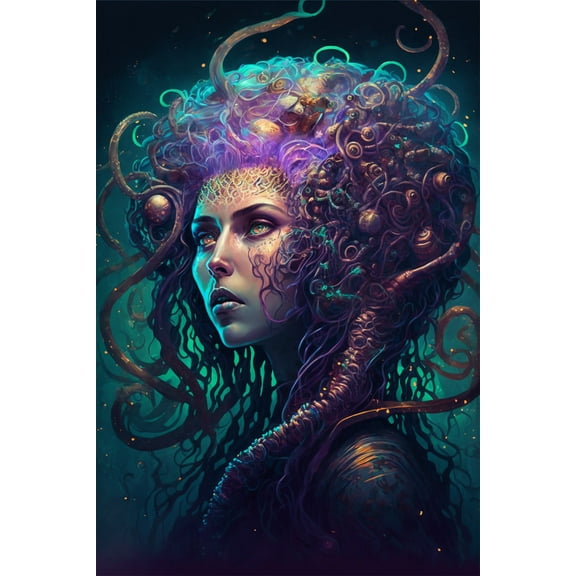 24x36 gallery poster, Cyberdelic Medusa p3