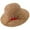 Khaki, variant on Straw Woven Fisherman Hat with Strawberry Decoration for Women, Beach Sun Hat for Outside - Sun Hats for Women Pink