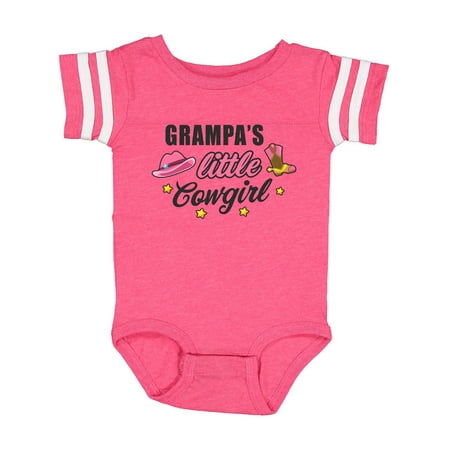 

Inktastic Grampas Little Cowgirl with Cowgirl Hat and Boots Gift Baby Girl Bodysuit