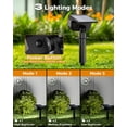 thumbnail image 2 of HOVMAP Solar Lights Outdoor 72 LEDs Solar Spot Lights 1500mAh Battery 3 Modes IP67 Waterproof ABS 6 Pack for Garden Yard Pathway, 2Pc White light, 2 of 12