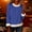 B_ Blue, variant on UTSJKR Christmas Sweatshirts for Women, Faux Fur Trim Casual Loose Long Sleeve Pullover Crewneck Long Sleeve Gradient Pullover Blue XXL