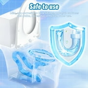 Automatic Toilet Bowl Cleaners Tablets 6 Pack, with 3 Pack Bleach ,Blue Toilet Tank Cleaner Tablets for Deodorizing & Descaling Household Toilet Cleaners for Bathroom
