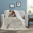 thumbnail image 4 of Custom Memorial Blanket for Loss of Loved One - A Letter from Heanven Sympathy Blanket Loss of Dad Mom Husband Wife Friend in Loving Memory Blanket Personalized Blankets, 4 of 5