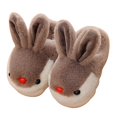 thumbnail image 3 of LUOGENLI Slippers Girls Slippers Size 3.5 Toddler Kids Baby Warm Shoes Boys Girls Cartoon Soft Soled Slippers Slippers for Girls Size 4-6 Slippers for Girls Size 10 Coffee 28, 3 of 5