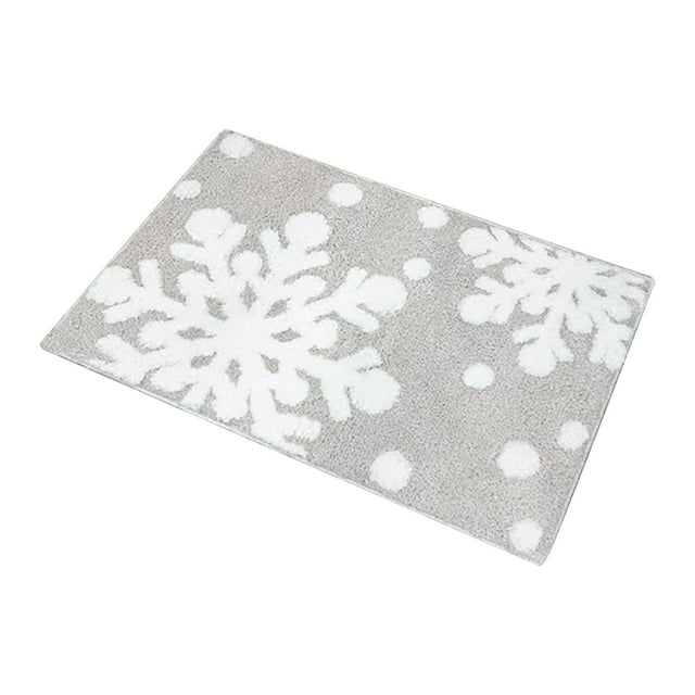TIELUTT Door Mat Reindeer Snowflake Welcome Mat Non and Washable Front Door Mat Suitable for Small Blanket Remnant Rug Furry Area Rugs 8x10 Shag Area Rugs for Living Room Mauve Throw Blanket