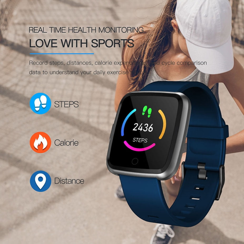 Y7 Smart watch IP67 Waterproof Fitness Tracker Heart Rate Monitor Pressure  Women Clock Smartwatch | Walmart Canada