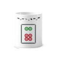 thumbnail image 1 of Taza de cepillo de dientes Unbranded Mahjong Circle puntos 6 Tile pattern, 1 of 3