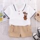 thumbnail image 5 of Kids Clothes  mother Children Clothing Children's Sets Boys T-shirt Shorts Summer Cotton Short sleeve fashion Suit 2PCS, 5 of 6