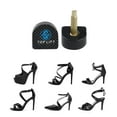 thumbnail image 5 of INSPIRE CHIC Ladies Plastic Shoes Replacement High Heel Tips 4 Pcs 12mm x 12mm Black, 5 of 6