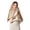 Coffee, variant on Traditional Russian Lace Kerchief Head Wrap Scarf Decorative Hairpiece 136x53cm For Women Wedding Church Event
