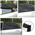 thumbnail image 5 of 2 Pack Rear Car Window Mosquito Mesh Bug Screen Net Cover For Most Vehicles - Breathable Mesh Netting Insect Protection Easy Install With Adhesive Tape No Tools Needed Secure, 5 of 6