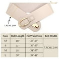 thumbnail image 5 of JASGOOD Women's Wide Elastic Belt Fashion Thick Waist Belt with Gold Buckle, 5 of 8