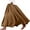 Brown, variant on Womens Skirts Summer Casual Column Striped Comfort Coverage Women's Flowy Handkerchief Hemline Midi Skirt