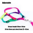 thumbnail image 6 of GeweYeeli Adjustable Rainbow Small Rabbit Cat Collar Leash Band Dog Pets Lead Harness Strap Belt, 6 of 7