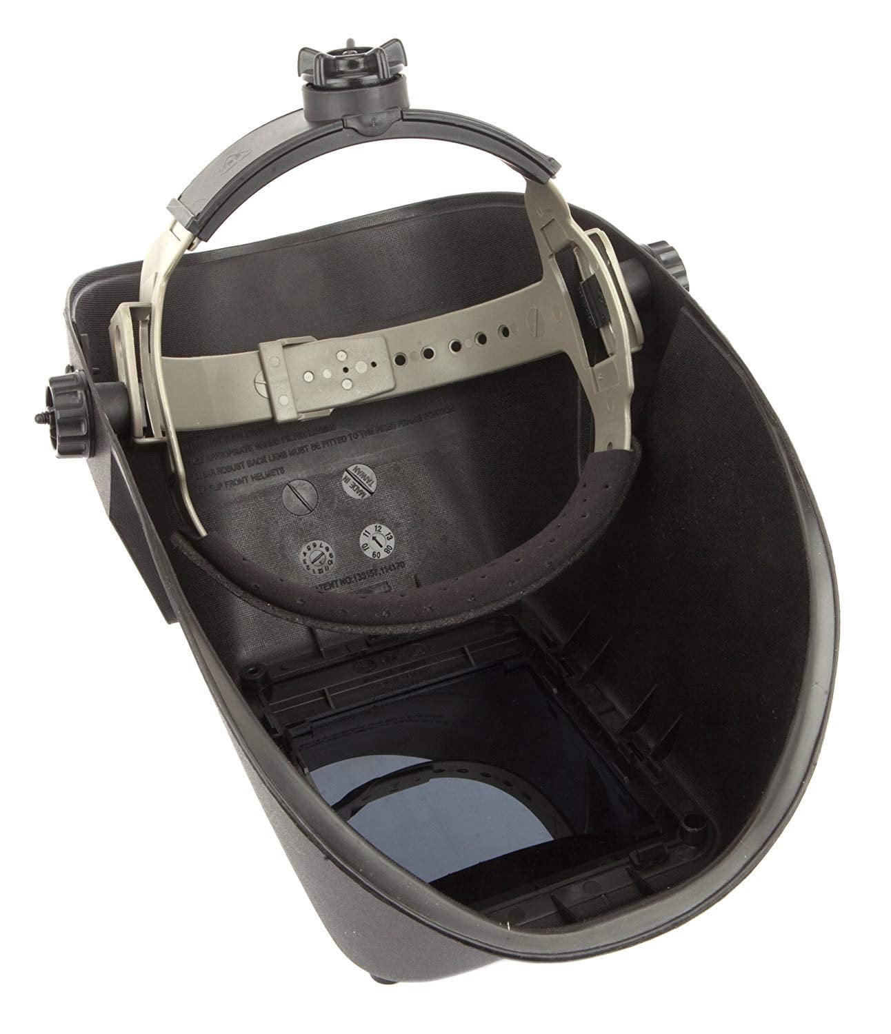 Forney Industries Welding Helmet Bandit II Fixed Shade 10 - Black - 5-1/4 x 4-1/2 In — Residential Use, Standard Application