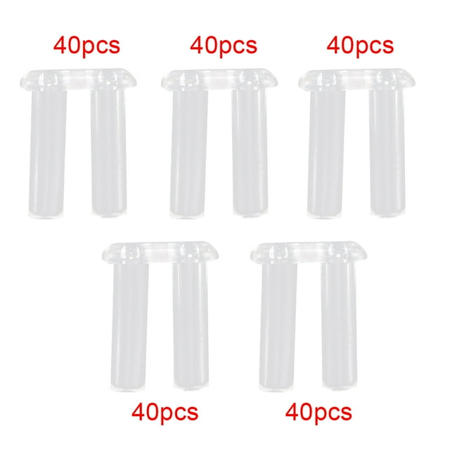 Sonew Eyeglasses Accessories,Plastic Plug Rimless Eyeglasses Buckle Frame Glasses Equipment Accessories,Eyeglasses Plastic Plug