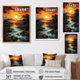 thumbnail image 4 of Designart "Orange Yellow Indian Art euphony Of III" Indian Floater Framed Canvas Wall Art, 4 of 7